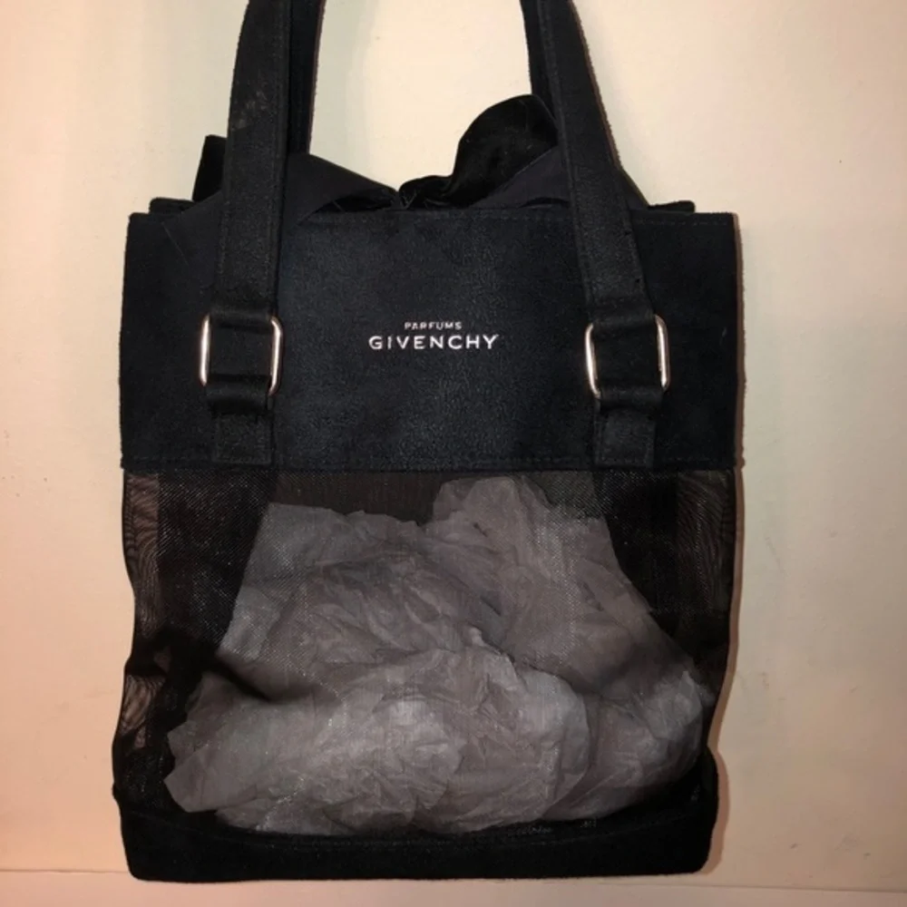 Givenchy black parfum tote cosmetic bag